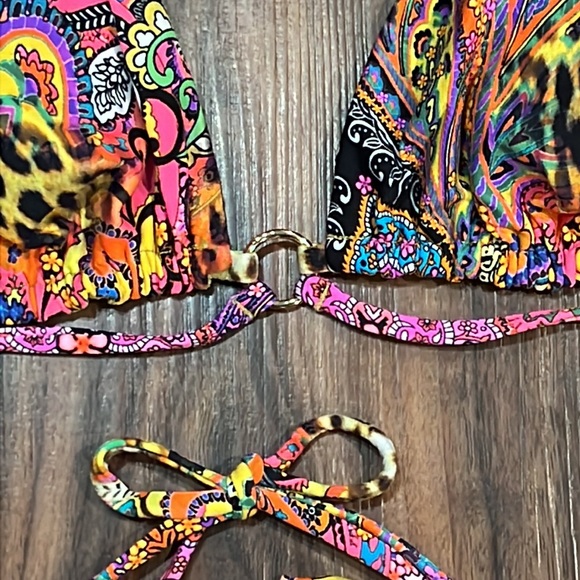 SOLD Luli Fama Shore Thing Reversible Looped Triangle Top - Picture 9 of 16